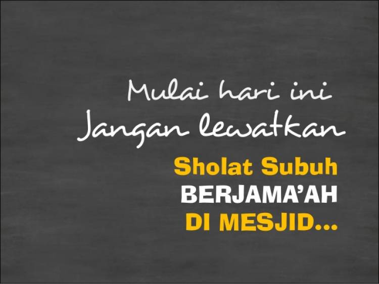 sholat subuh berjamaah